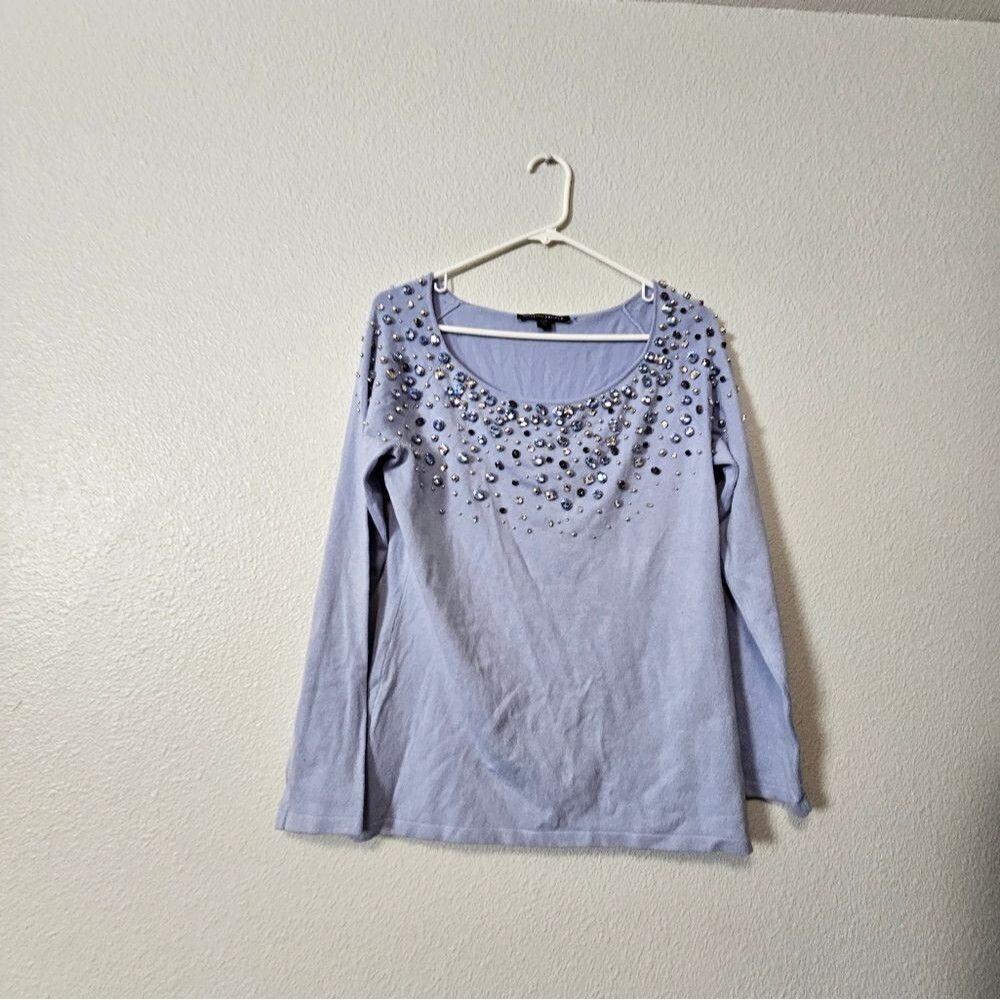 Boston Proper Rhinestone Longsleeve Sz M